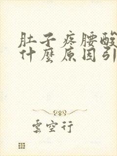 肚子疼腰酸疼是什么原因引起的