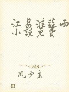 江易淮苏雨眠的小说免费