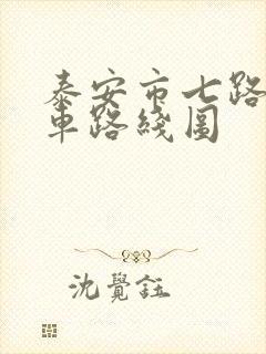 泰安市七路公交车路线图