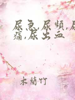 尿急,尿频,尿痛,尿出血