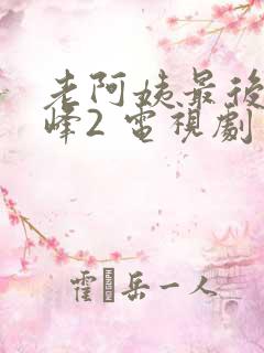 老阿姨最后的巅峰2 电视剧