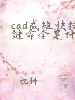 cad成组快捷键命令是什么