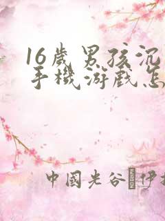 16岁男孩沉迷手机游戏怎么办