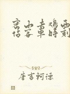 密山去鸡西高铁站客车时刻表