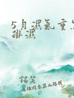 5月湿气重怎么排湿