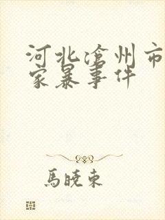 河北沧州市孟村家暴事件