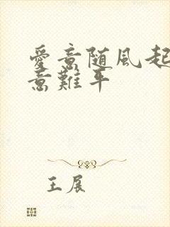 爱意随风起风之意难平