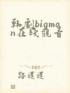 韩剧bigman在线观看