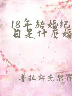 18年结婚纪念日是什么婚