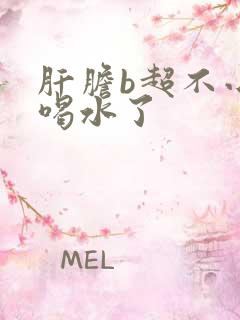 肝胆b超不小心喝水了