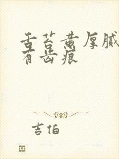 舌苔黄厚腻发白有齿痕