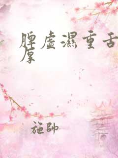 脾虚湿重舌苔白厚