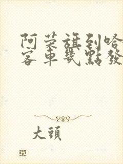 阿荣旗到哈尔滨客车几点发车