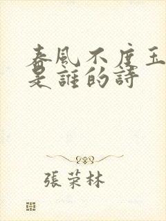 春风不度玉门关是谁的诗