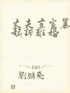 丈夫有家暴怎么起诉离婚