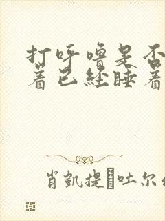 打呼噜是否意味着已经睡着了