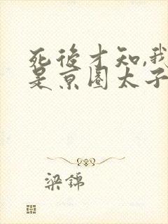 死后才知,我竟是京圈太子白月光免费观看