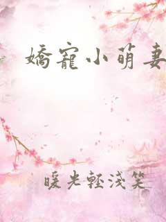 娇宠小萌妻