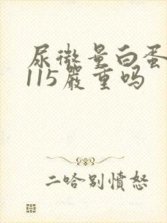 尿微量白蛋白高115严重吗