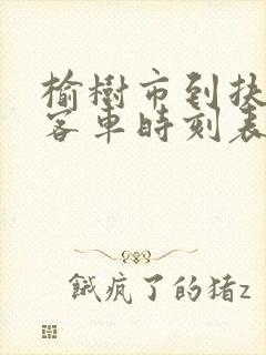 榆树市到扶余市客车时刻表