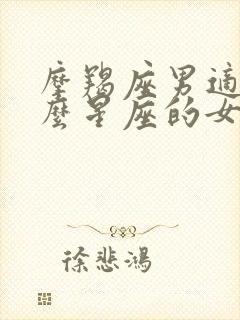 摩羯座男适合什么星座的女生