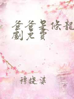 爸爸是条龙电视剧免费