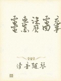 电车没电充不进电怎么回事