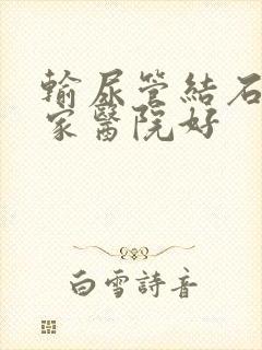 输尿管结石在哪家医院好