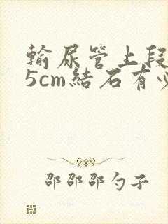 输尿管上段0.5cm结石有必要碎石吗