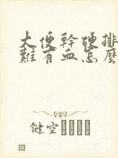 大便干硬排便困难有血怎么办