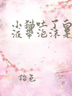 小猫吐了白色粘液带泡沫是什么原因