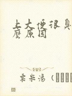 上大便很臭是什么原因