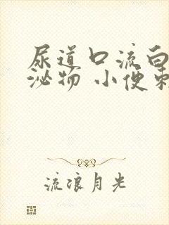 尿道口流白色分泌物 小便刺痛