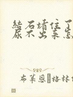 结石堵住了尿道尿不出来怎么办