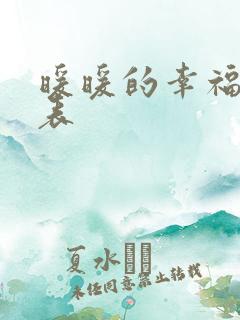 暖暖的幸福演员表