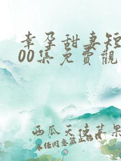 幸孕甜妻短剧100集免费观看