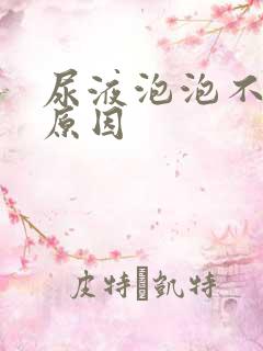 尿液泡泡不散啥原因