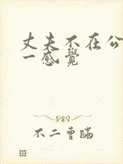丈夫不在公的第一感觉