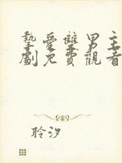 挚爱双男主电视剧免费观看全集