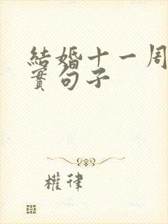 结婚十一周年朴实句子