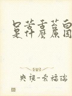 口苦舌苔白尿黄是什么原因