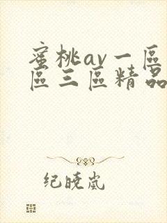 蜜桃av一区二区三区精品