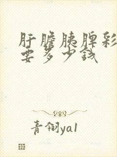 肝胆胰脾彩超需要多少钱