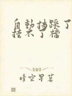 自动挡踩了刹车挂不了档