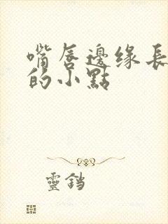 嘴唇边缘长白色的小点