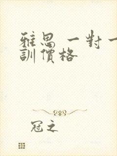 雅思 一对一培训价格