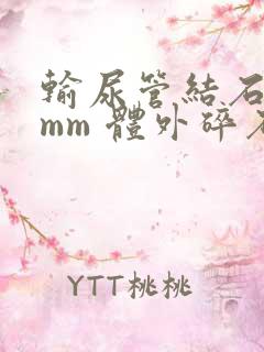 输尿管结石 6mm 体外碎石