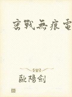 密战无痕电视剧