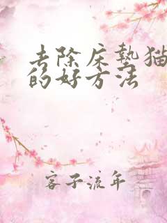 去除床垫猫尿味的好方法