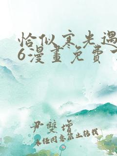 恰似寒光遇骄阳6漫画免费下拉式